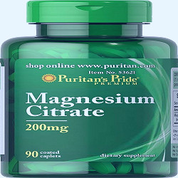 Amazon.com: Puritan's Pride Magnesium Citrate 200mg : Health & Household